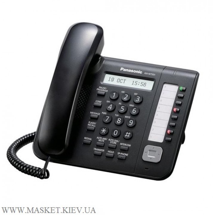 Panasonic KX-NT551RU-B - IP-телефон для АТС Panasonic KX-TDE/NCP/NS